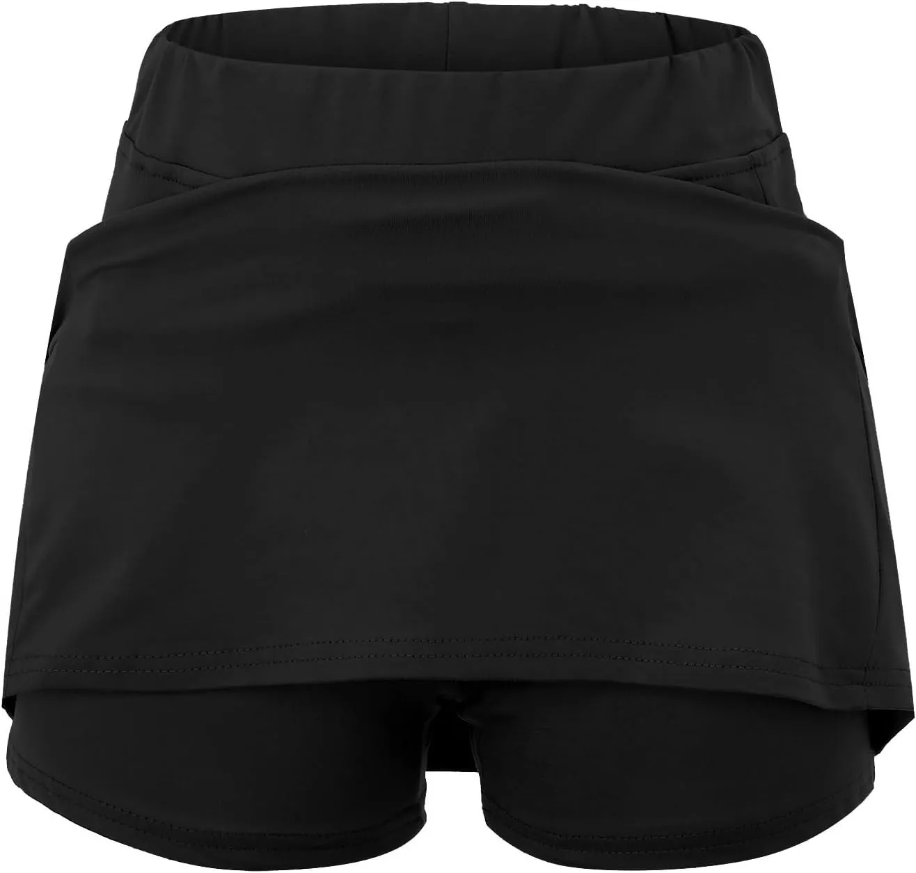 LCMTWX Black Skirt for Women Solid Mid Waist Culottes Short Skirts Skinny Pants Skorts for Woman White Tennis Skirt Tennis