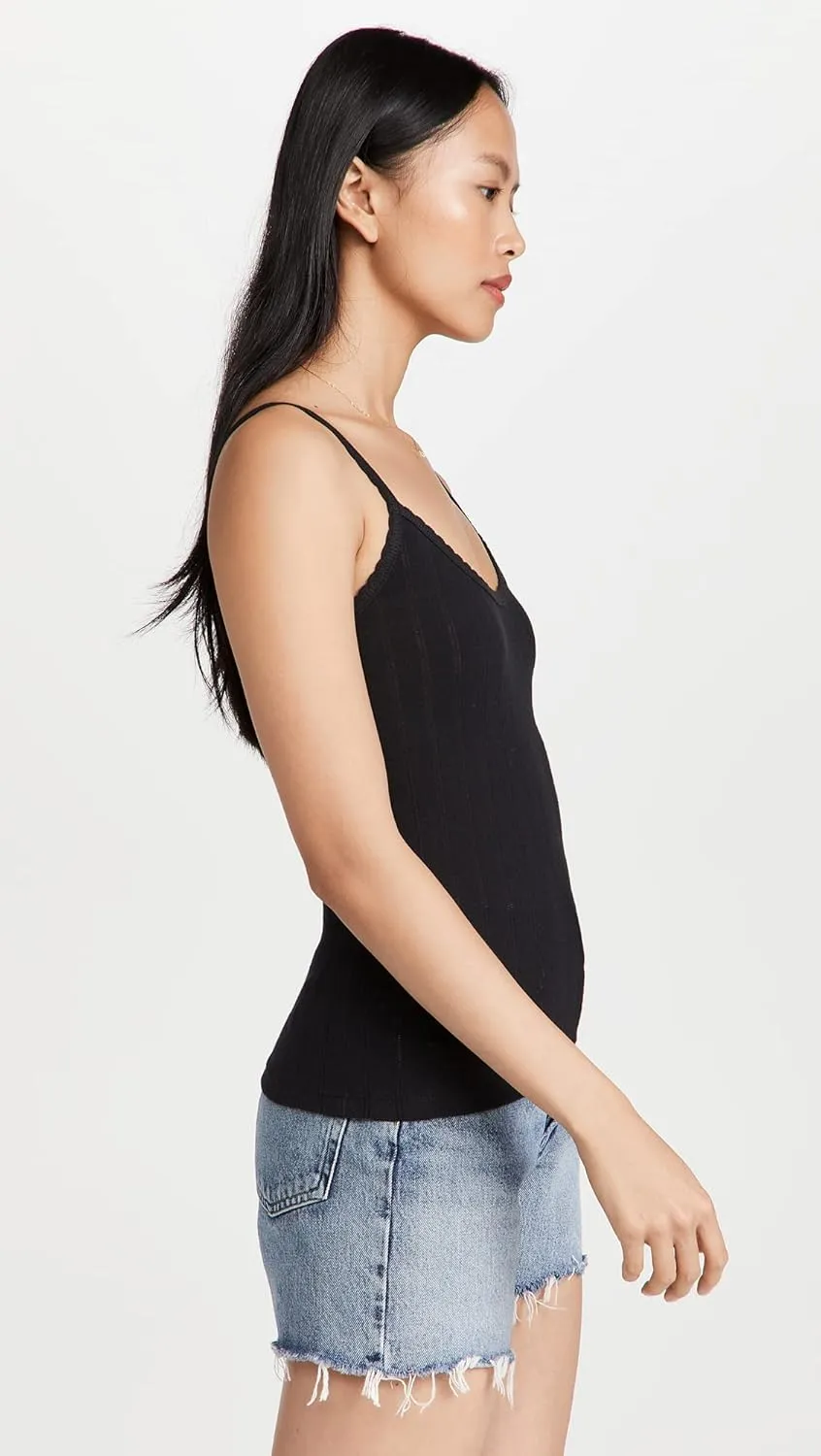 Leset Women's Pointelle Classic Tank Top