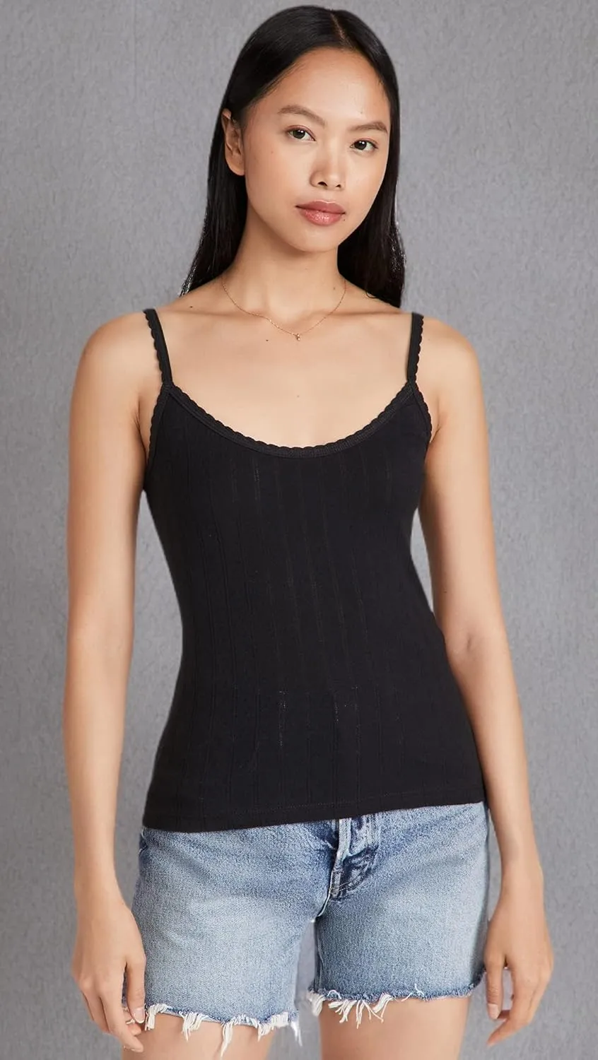 Leset Women's Pointelle Classic Tank Top