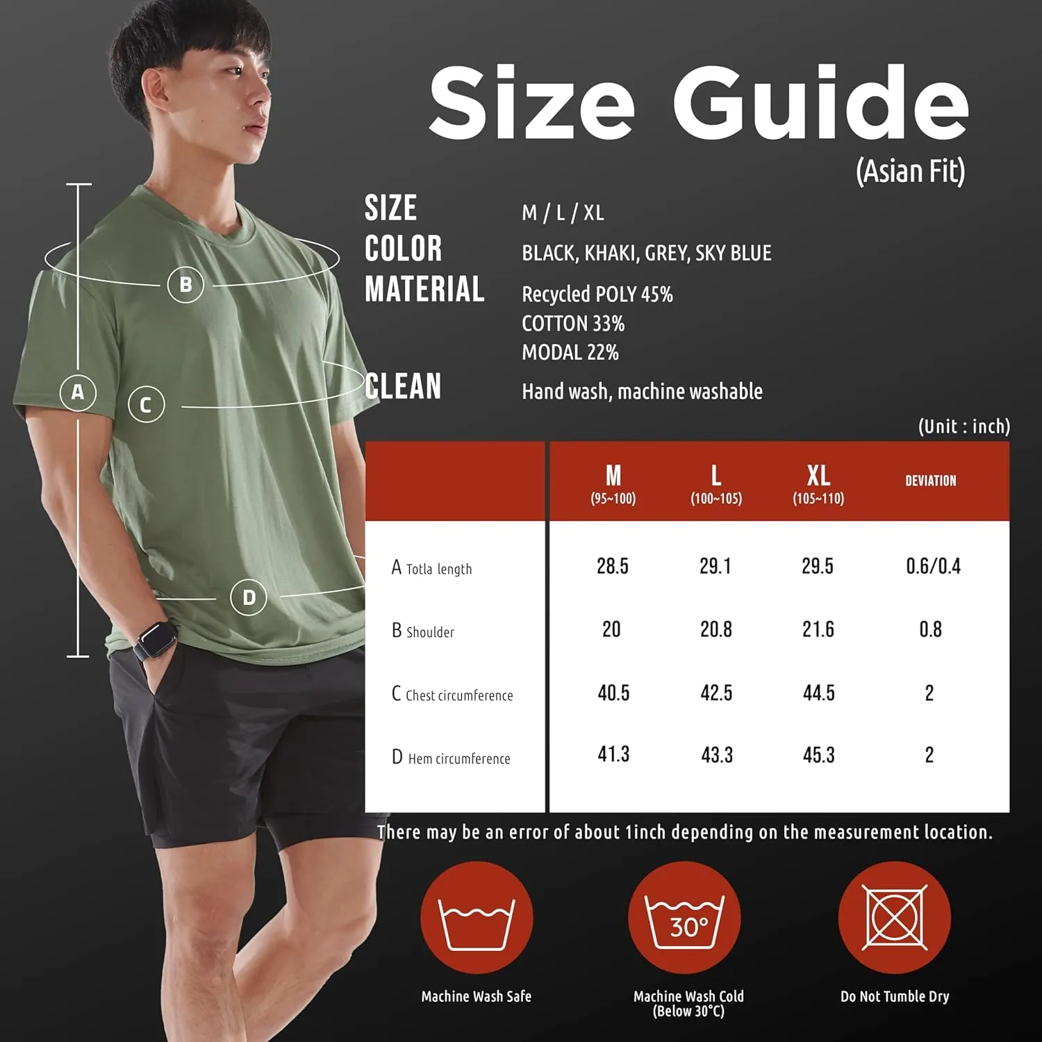 LESTE Upcycling Du-tee  Quick Dry Athletic Shirt, Short Sleeve Workout T-Shirt for Running, Hiking, Gym and Training