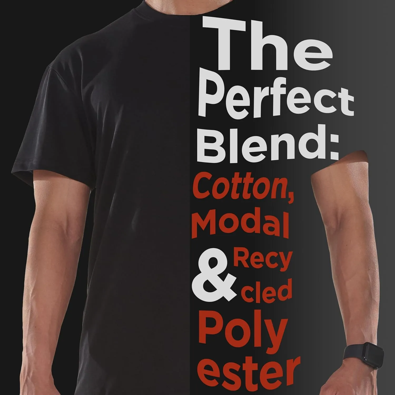 LESTE Upcycling Du-tee  Quick Dry Athletic Shirt, Short Sleeve Workout T-Shirt for Running, Hiking, Gym and Training