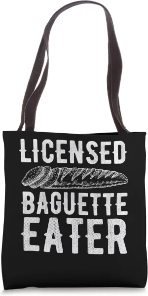 Licensed Baguette Eater French Bread Baguette Tote Bag