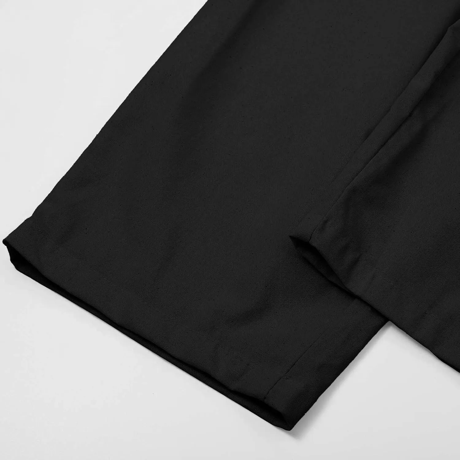 Linen Pants Women 2025 Straight Wide Leg Elastic Waisted Pants Casual Summer Lounge Beach Trousers with Pockets