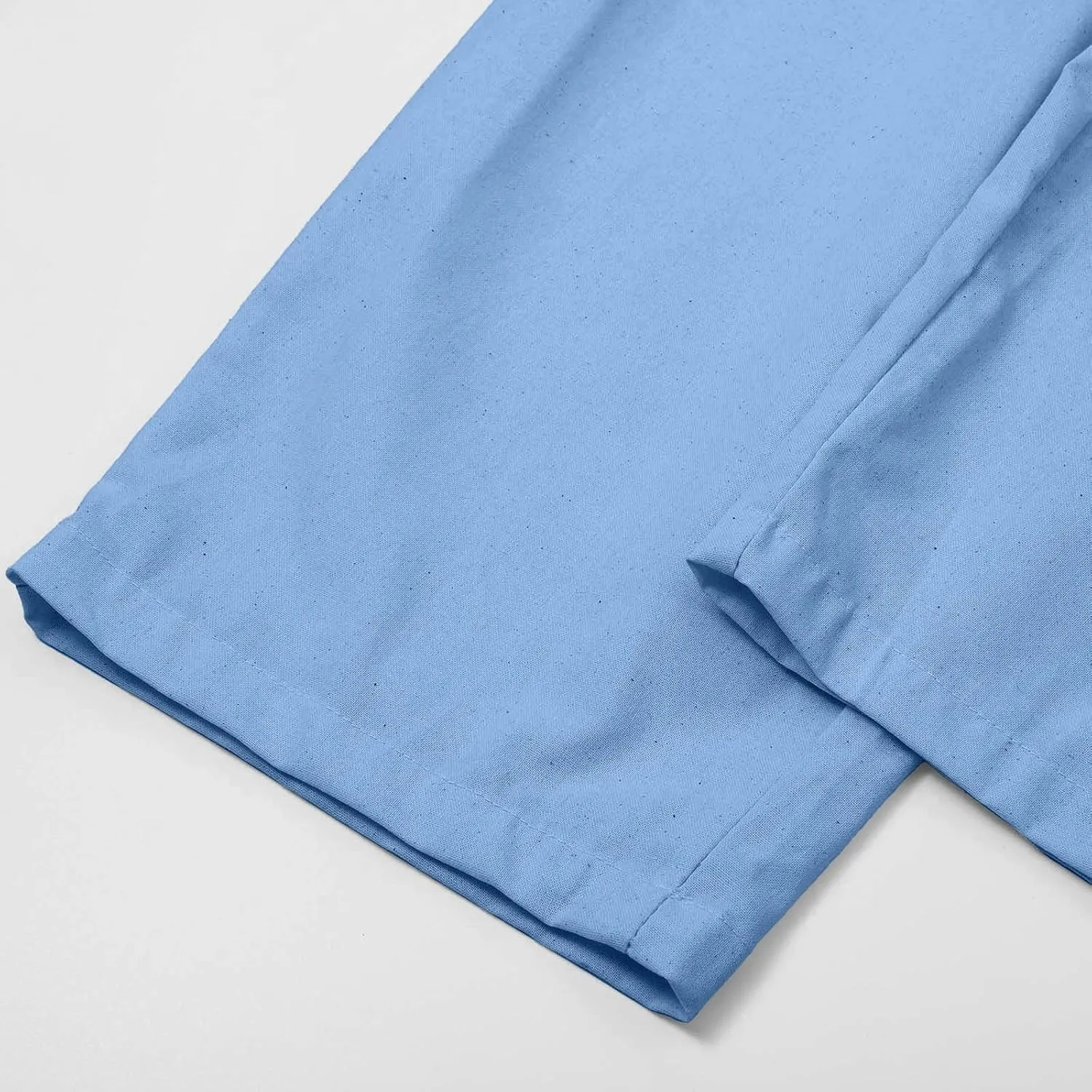 Linen Pants Women 2025 Straight Wide Leg Elastic Waisted Pants Casual Summer Lounge Beach Trousers with Pockets