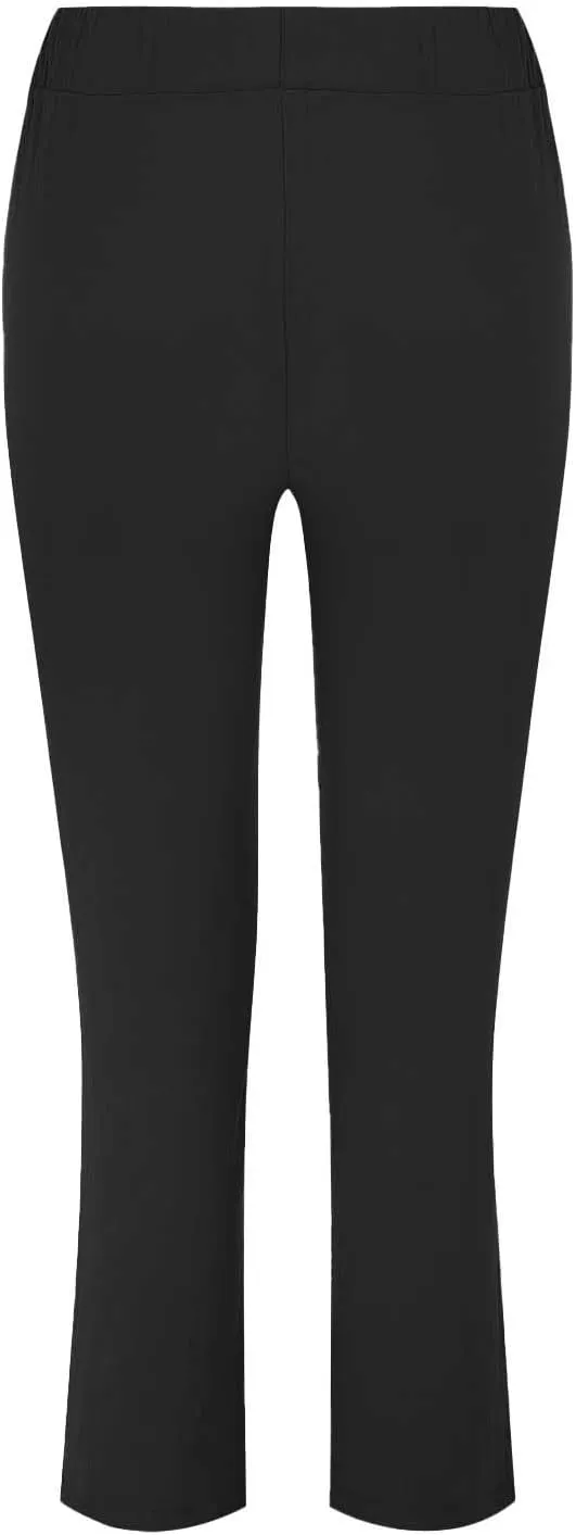 Linen Pants Women 2025 Straight Wide Leg Elastic Waisted Pants Casual Summer Lounge Beach Trousers with Pockets