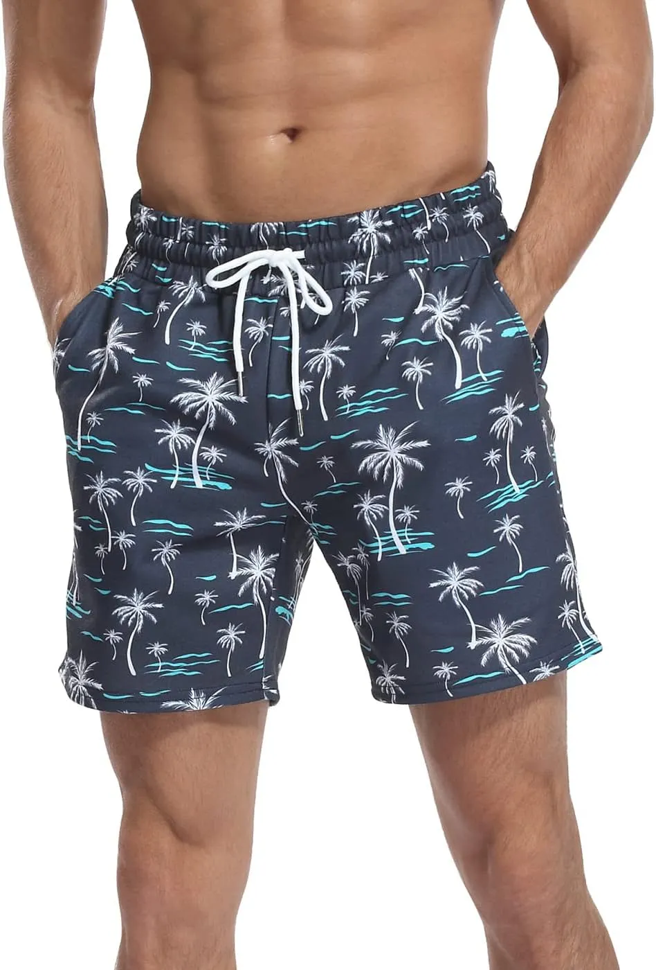 LRD Sweat Shorts for Men 7 inch Inseam Casual Athletic Pocket Jogger Shorts