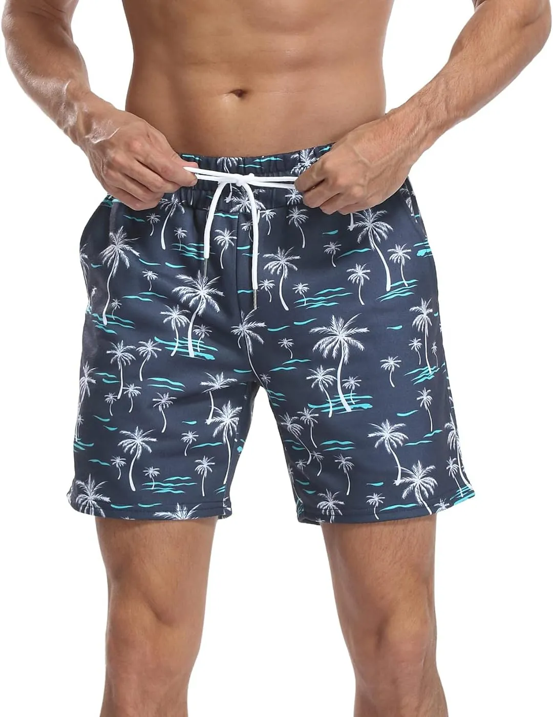 LRD Sweat Shorts for Men 7 inch Inseam Casual Athletic Pocket Jogger Shorts