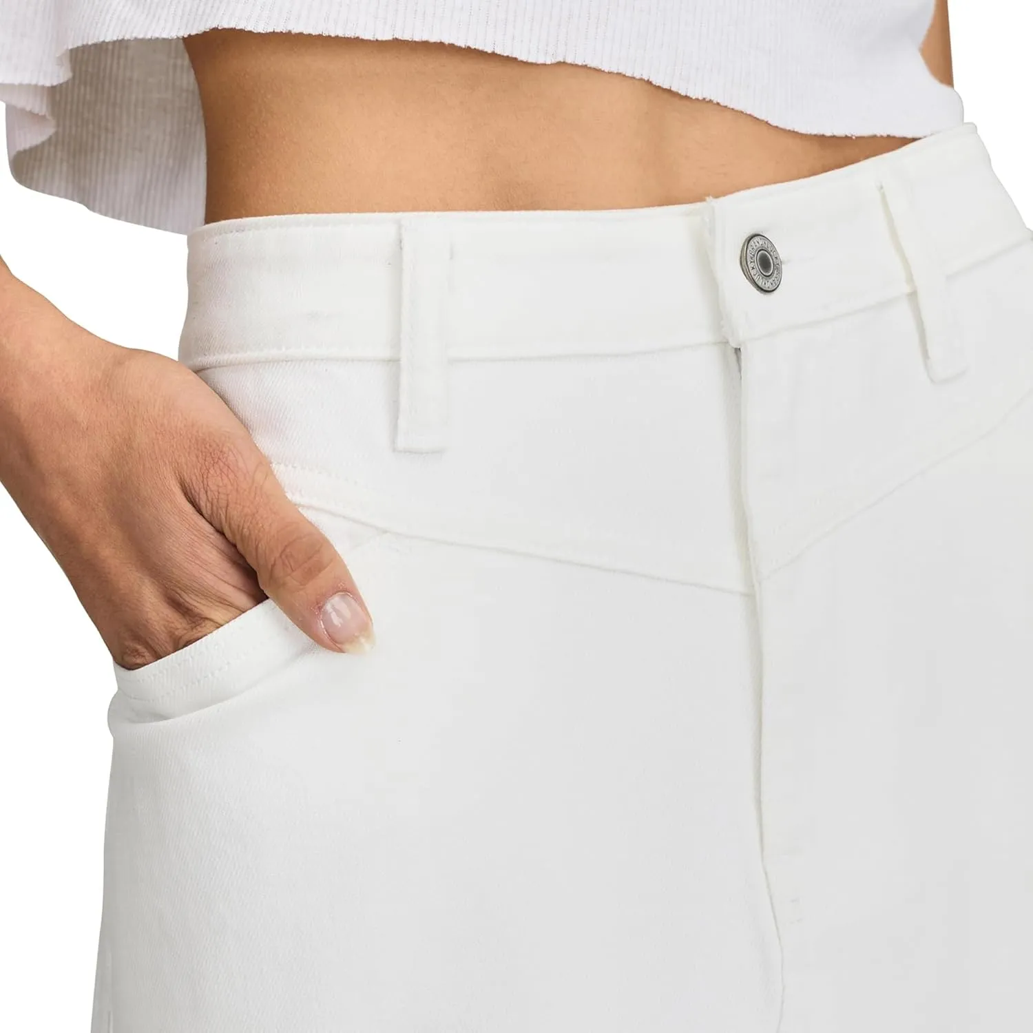 Lucky Brand Women's Denim Maxi Skirt with Slit