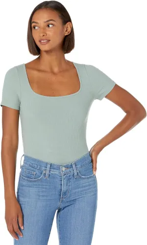 Madewell Ribbed Square-Neck Crop Top