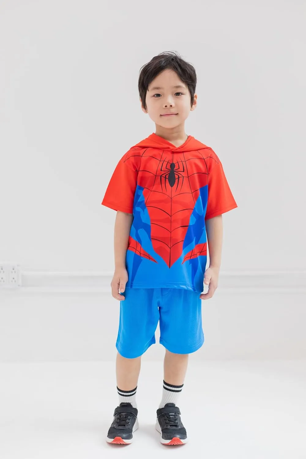 Marvel Athletic T-Shirt and Mesh Shorts Outfit Set Toddler to Big Kid Sizes (2T - 18-20)