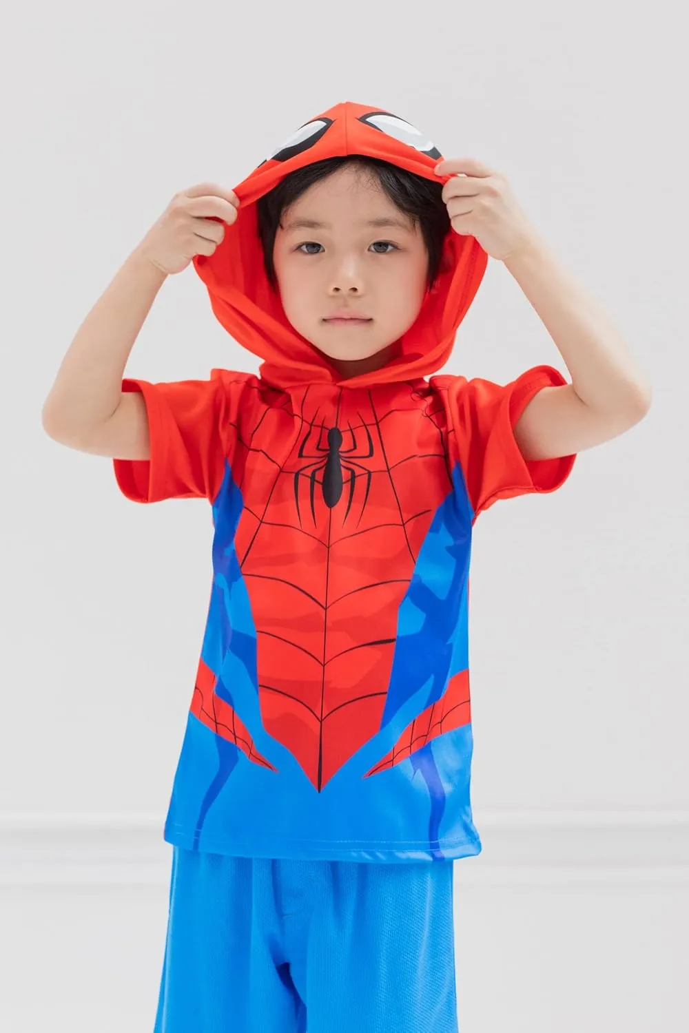 Marvel Athletic T-Shirt and Mesh Shorts Outfit Set Toddler to Big Kid Sizes (2T - 18-20)