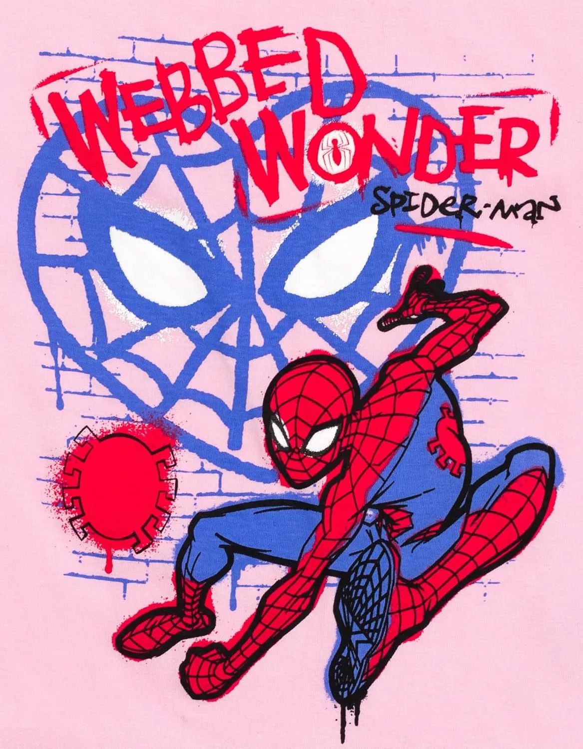 Marvel Spider-Man Girls T-Shirt and French Terry Dolphin Shorts Outfit Set Toddler to Big Kid