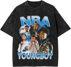 Men Vintage Oversized Drop Shoulder Casual T-Shirt Loose Wash Solid Tee Tops