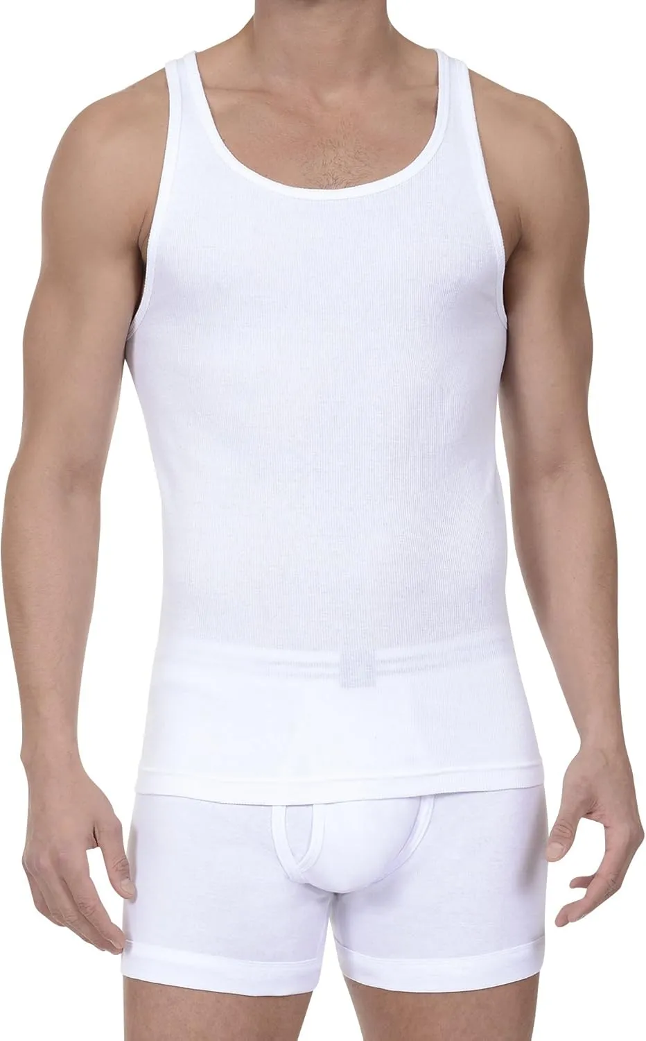 Men's 3-Pack Cotton Ribbed Tank Top
