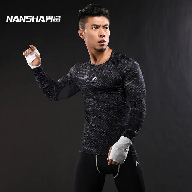 Mens Compression Shirt Long