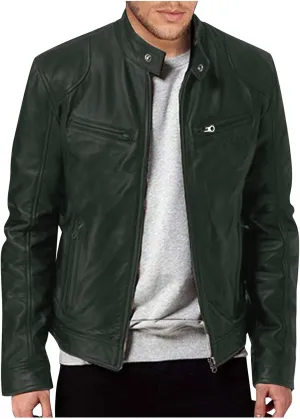 Men'S Leather Jacket Fashion Men Autumn Winter Warm Casual Leather Zipper Long Sleeve Jacket Coat