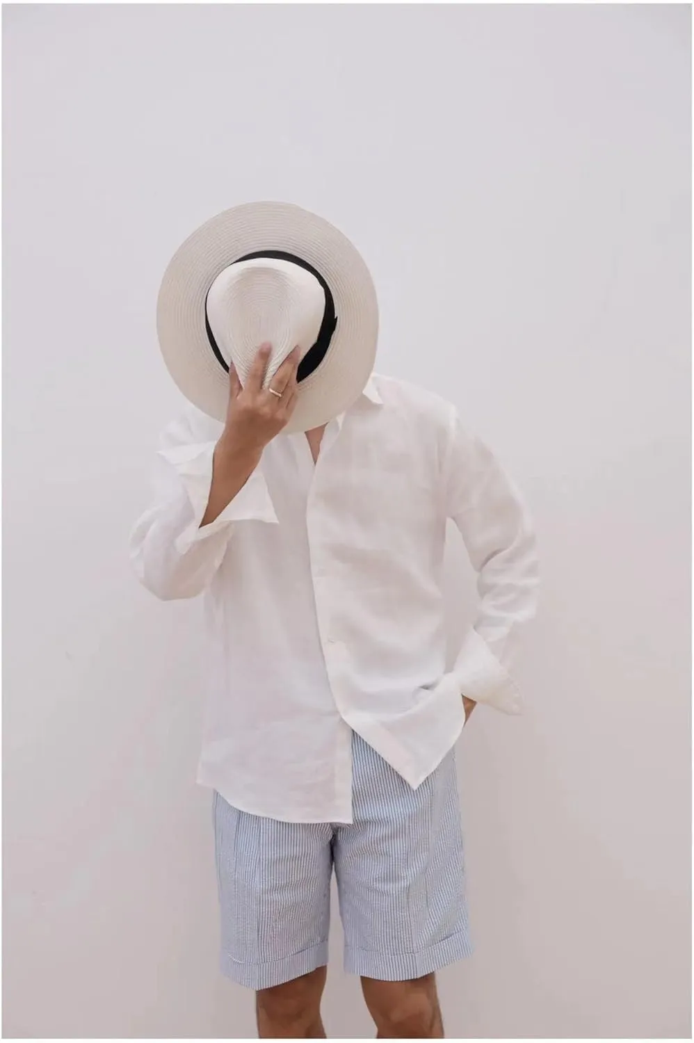 Mens Summer Seersucker Slim Fit Suit Shorts Mens Causal Polyester Sear Sucker Shorts