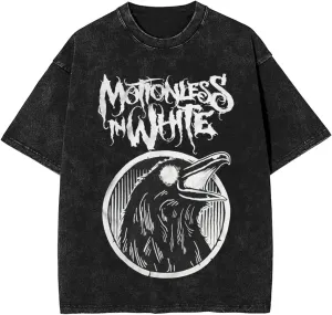 Mens Vintage Oversized Drop Shoulder Fashion T Shirt Loose Wash Solid Tee Tops