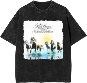 Men's Vintage Oversized T Shirt Cotton Graphic Round Neckline Short Sleeve Unsiex Tee Fashion for Fan