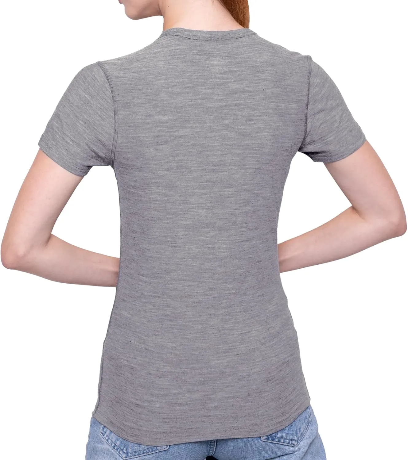 MERIWOOL Womens Merino Wool Short Sleeve T Shirt Lightweight Base Layer Tee