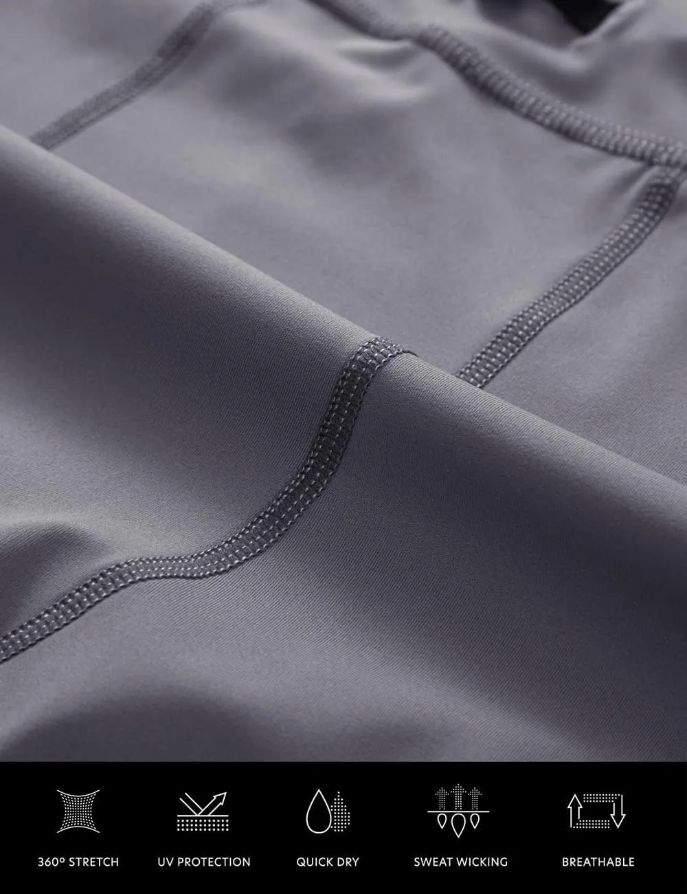 MIZOK Men's Elastic Compression Shorts Sports Performance Active Workout Tight Shorts with Pocket