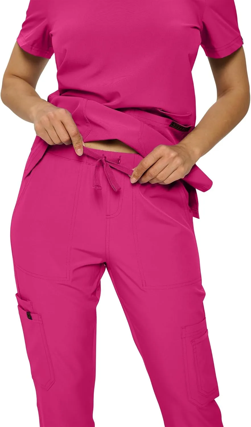 Monarch Uniforms Scrub Sets - Regular & Petite Stretchy Scrubs for Women - Set of Top & Pants