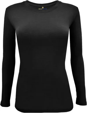 Natural Uniforms Women's Under Scrub Tee Crew Neck Long Sleeve T-Shirt