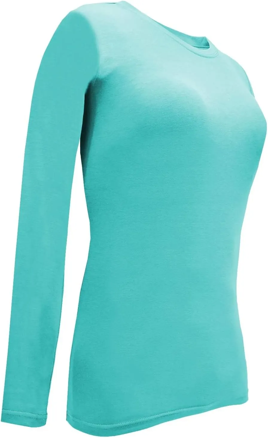 Natural Uniforms Women's Under Scrub Tee Crew Neck Long Sleeve T-Shirt