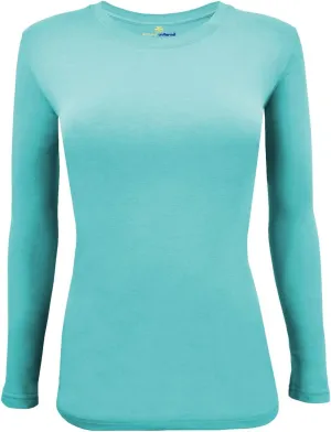Natural Uniforms Women's Under Scrub Tee Crew Neck Long Sleeve T-Shirt