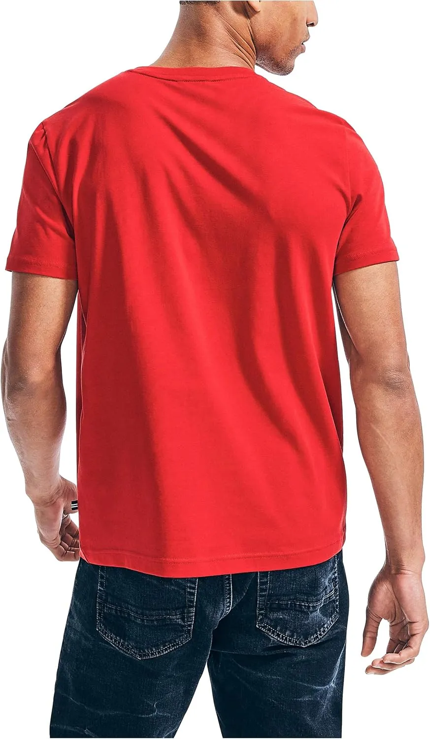 Nautica Men's J-Class Logo V-Neck T-Shirt