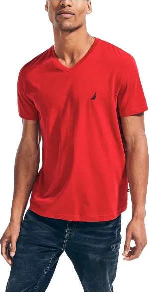 Nautica Men's J-Class Logo V-Neck T-Shirt