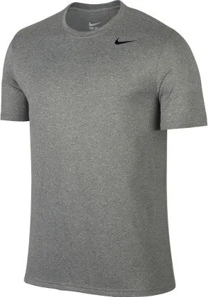 NIKE Men's Dry Legend 2 Tee, Dark Grey Heather/Black/Black, Small