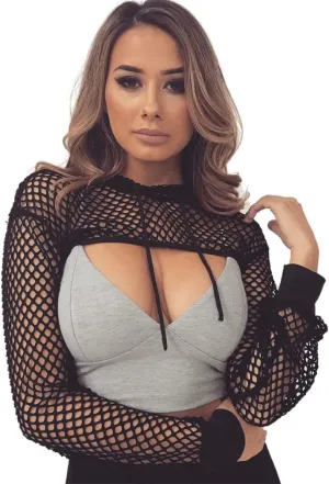Novelty Shrug Top for Women Y2K Fashion