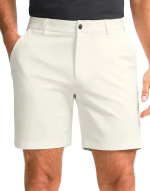 Obla Men's Golf Shorts 7"/9" Inseam Stretch Lightweight Casual Work Dress Shorts Flat Front Golf Shorts for Men 5 Pockets