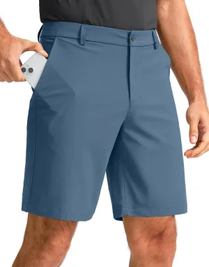 Obla Men's Golf Shorts 7"/9" Inseam Stretch Lightweight Casual Work Dress Shorts Flat Front Golf Shorts for Men 5 Pockets