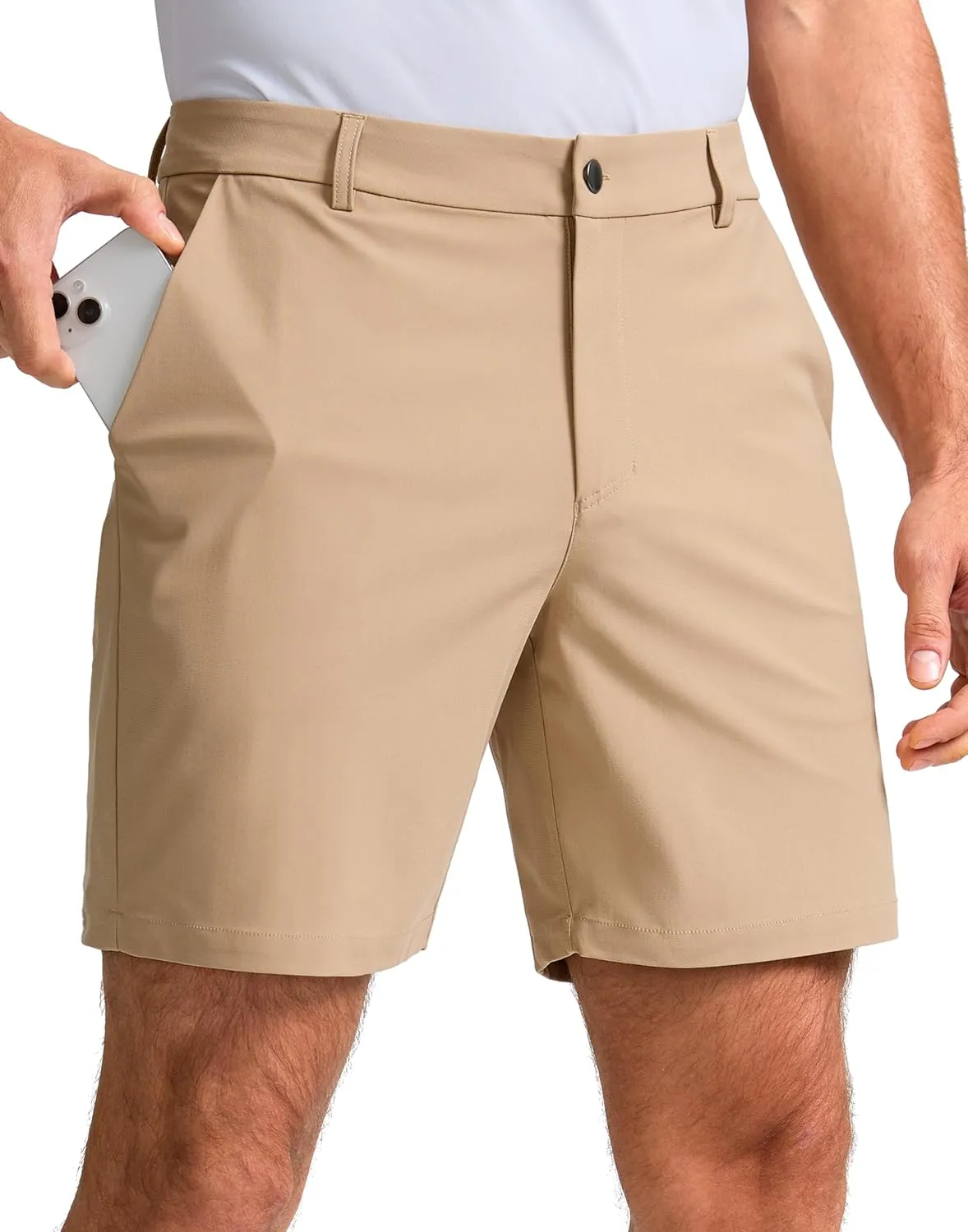 Obla Men's Golf Shorts 7"/9" Inseam Stretch Lightweight Casual Work Dress Shorts Flat Front Golf Shorts for Men 5 Pockets