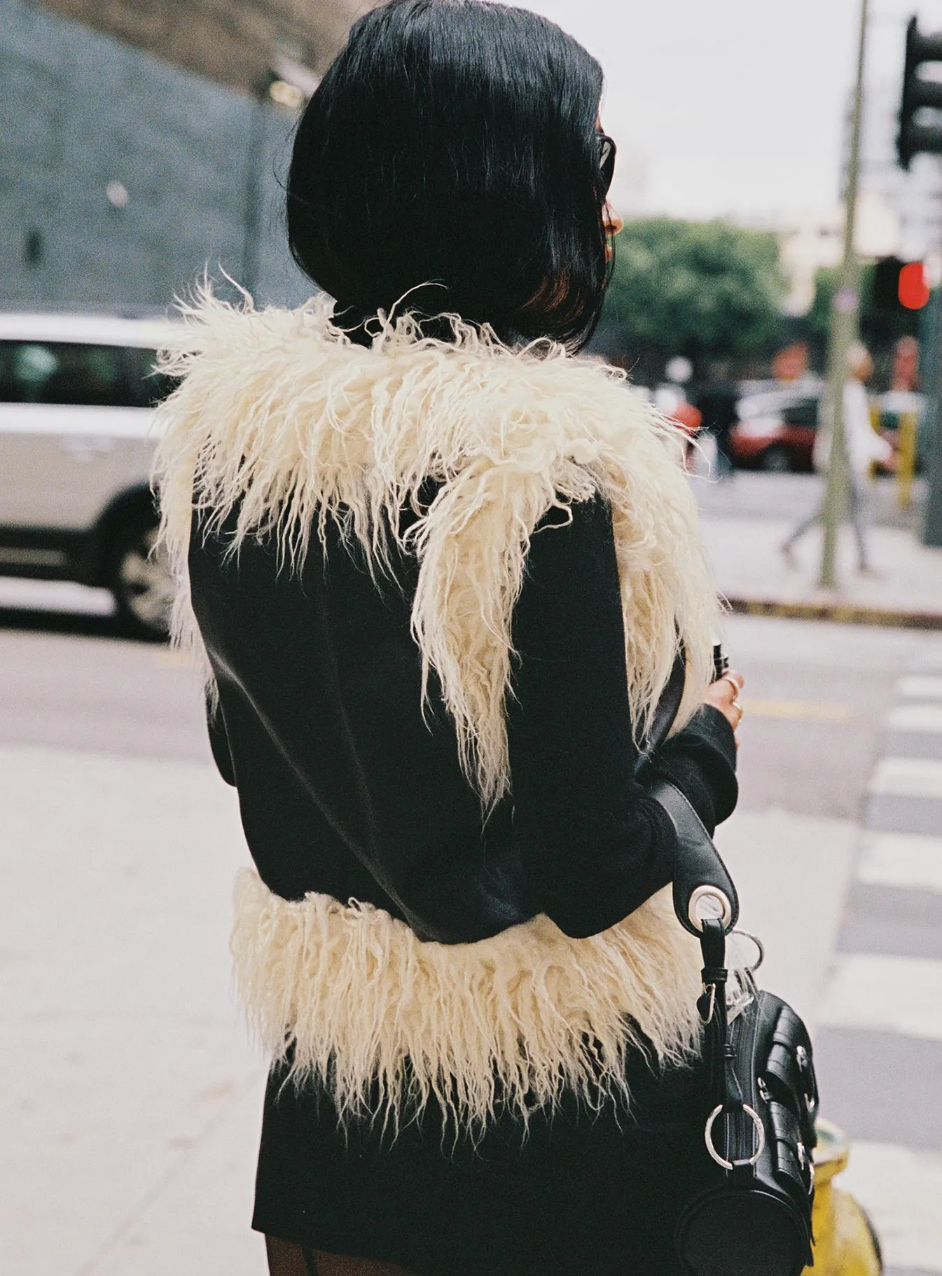 Out & About Shearling Vest Cream / Black