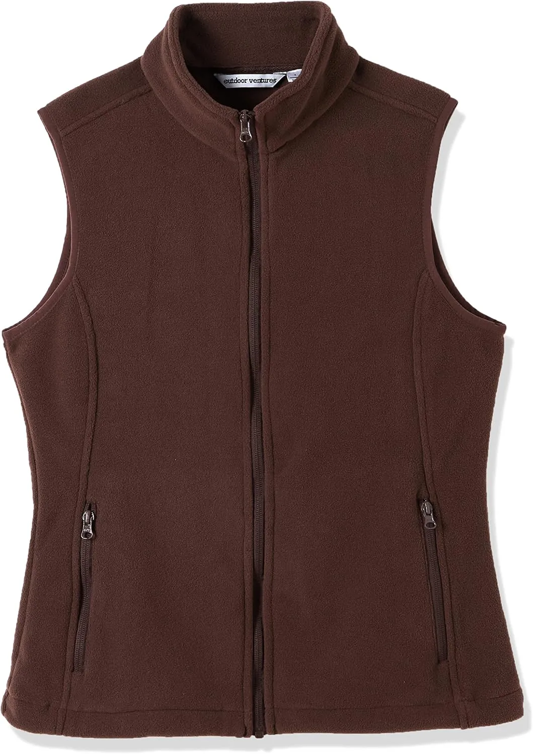 Outdoor Ventures Women's Polar Fleece Zip Vest Outerwear with Pockets,Warm Sleeveless Coat Vest for Fall & Winter
