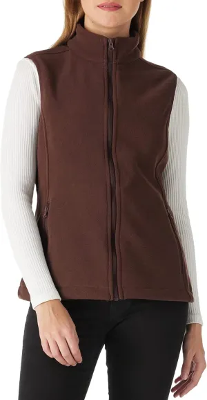 Outdoor Ventures Women's Polar Fleece Zip Vest Outerwear with Pockets,Warm Sleeveless Coat Vest for Fall & Winter