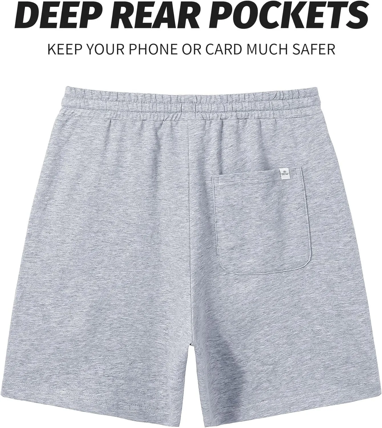 Pioneer Camp Sweat Shorts for Men 5 Inch Inseam Shorts Athletic Gym Workout Casual Cotton Shorts for Running Pajama Lounge