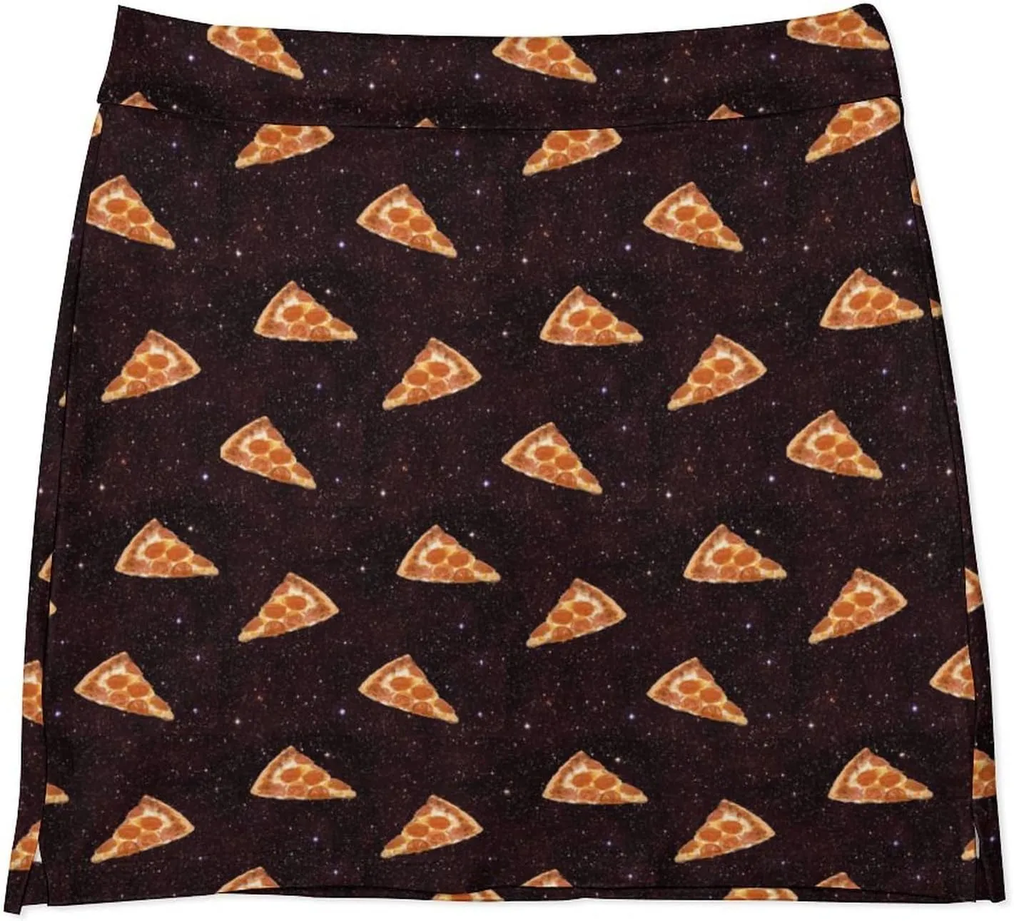 Pizza Galaxy Women's Mini Tennis Skirt with Shorts Underneath Athletic Workout Cute Skorts
