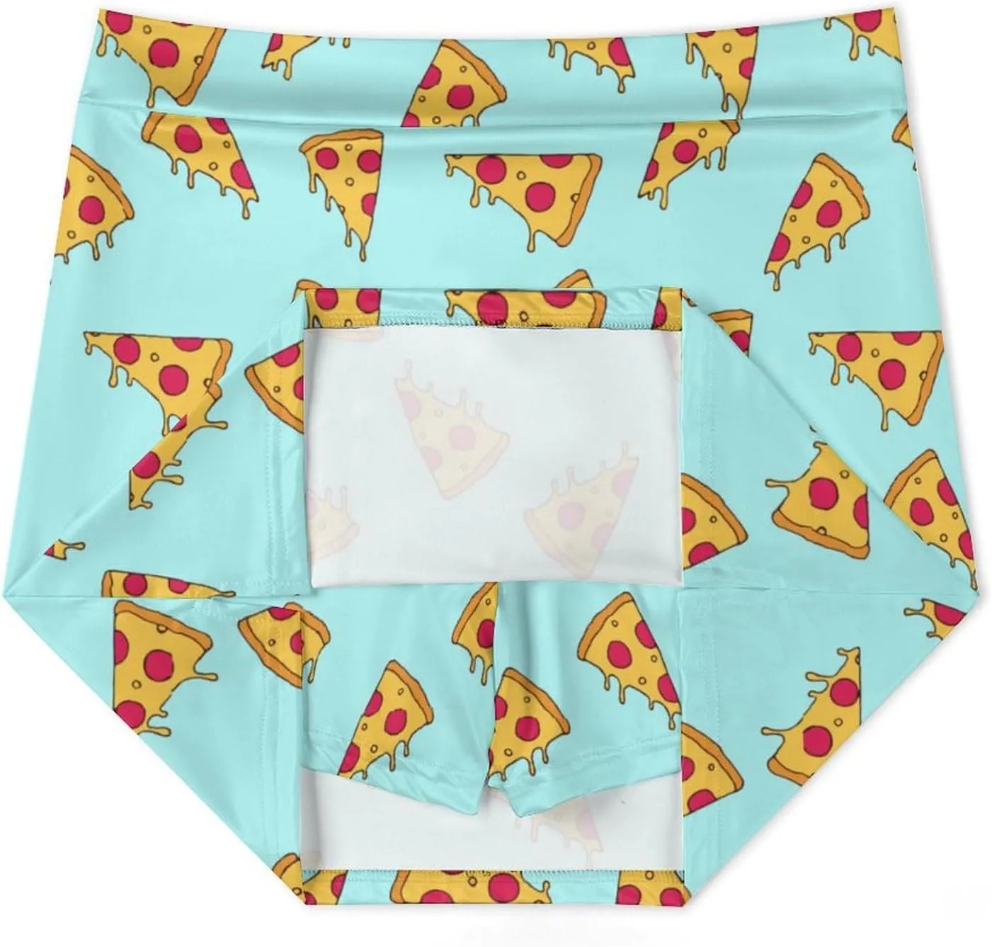 Pizza Slice Women's Mini Tennis Skirt with Shorts Underneath Athletic Workout Cute Skorts