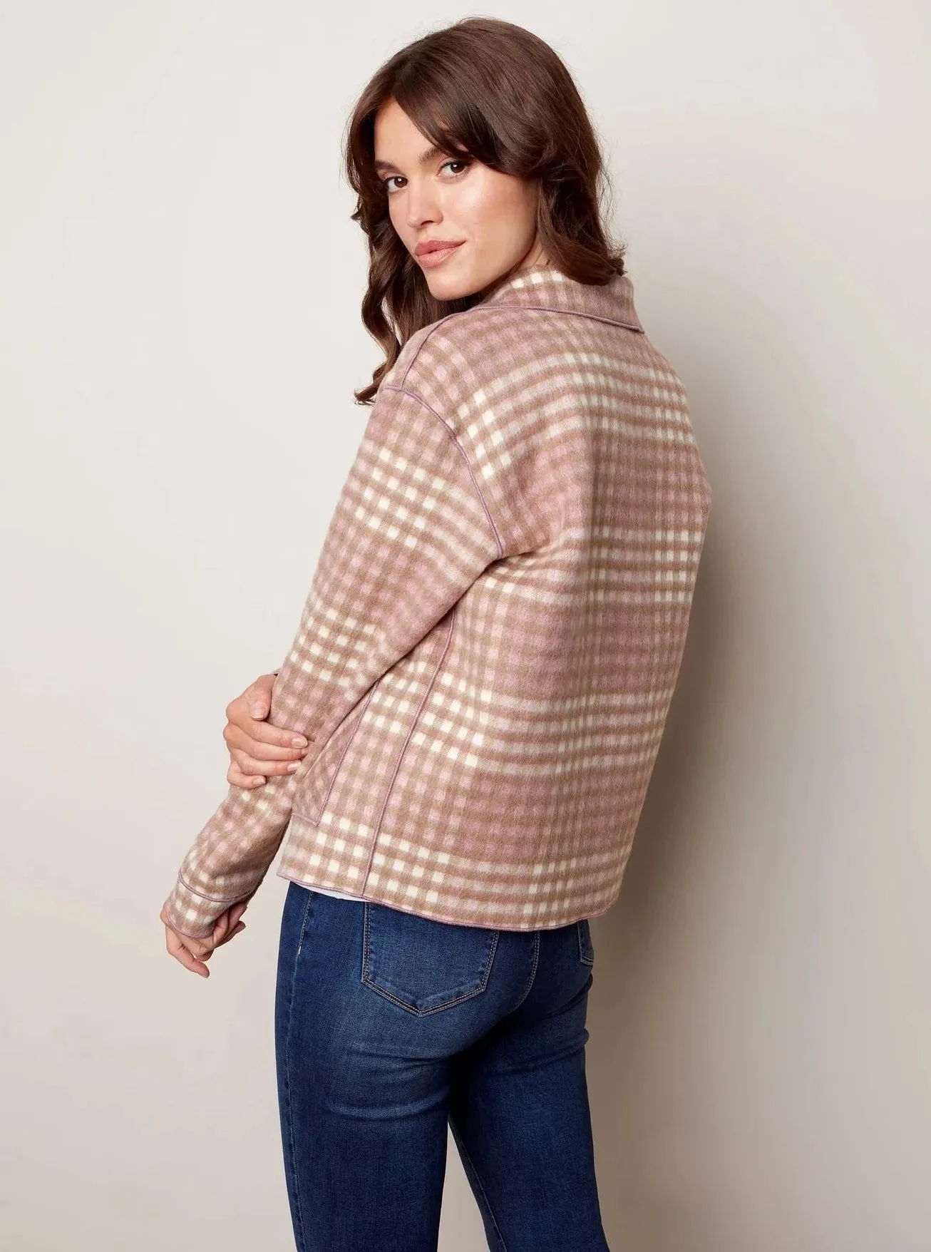 Plaid Reversible Short Jacket [Zephyr-C6185R]
