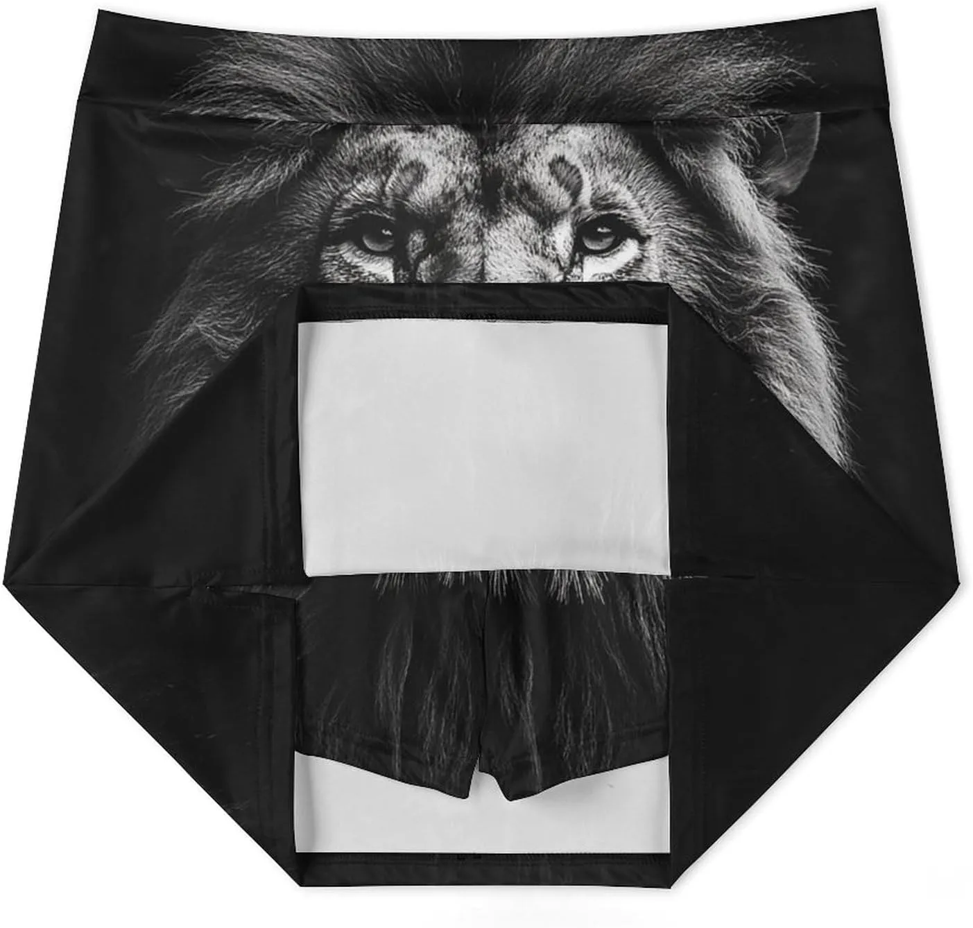 Portrait of Lion Women's Mini Tennis Skirt with Shorts Underneath Athletic Workout Cute Skorts
