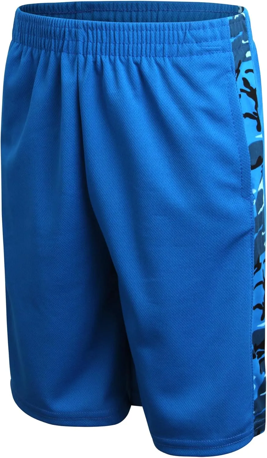Pro Athlete Boys Basketball Shorts - 4 Pack Mesh Athletic Shorts for Boys - Gym Shorts for Basketball, Running and Daily Play