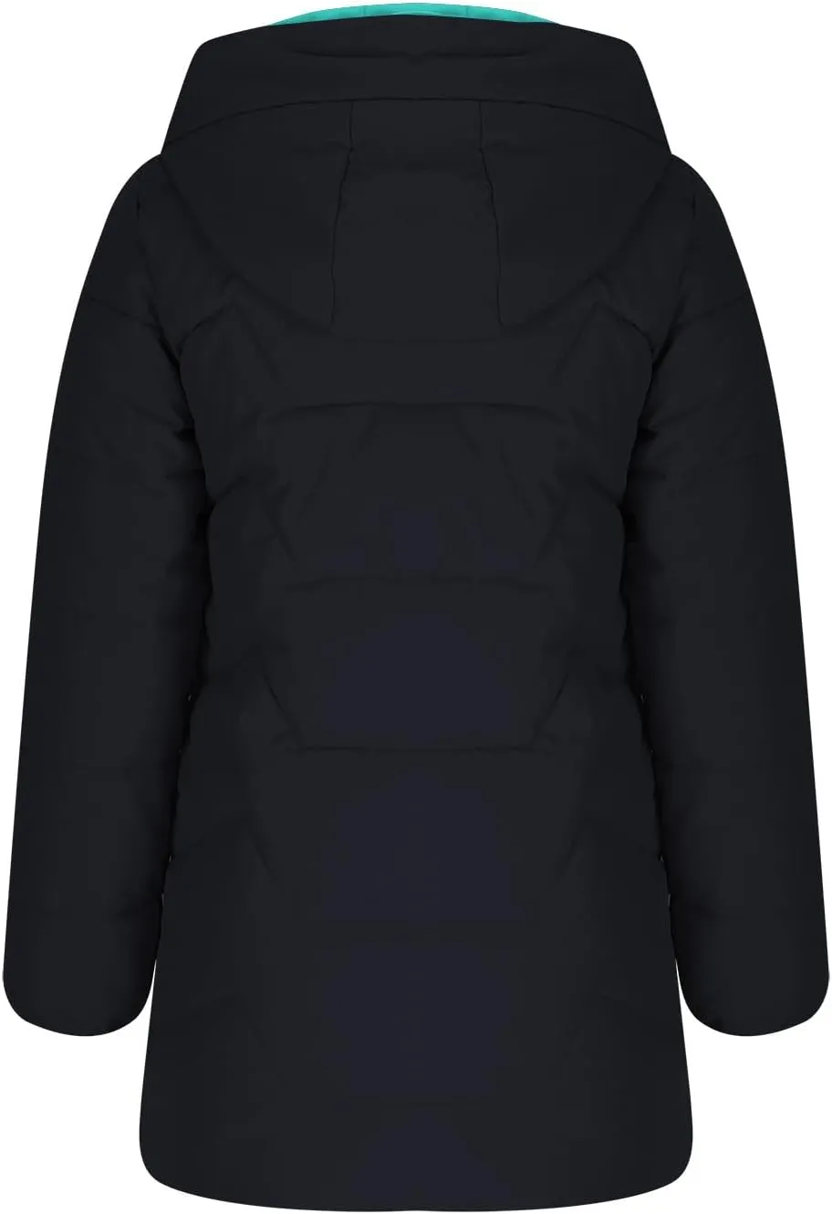 Puffer Jacket Womens with Hood Cotton Button Down Jackets Full Zip Up Overcoat Padded Coats Long Sleeve Outwear