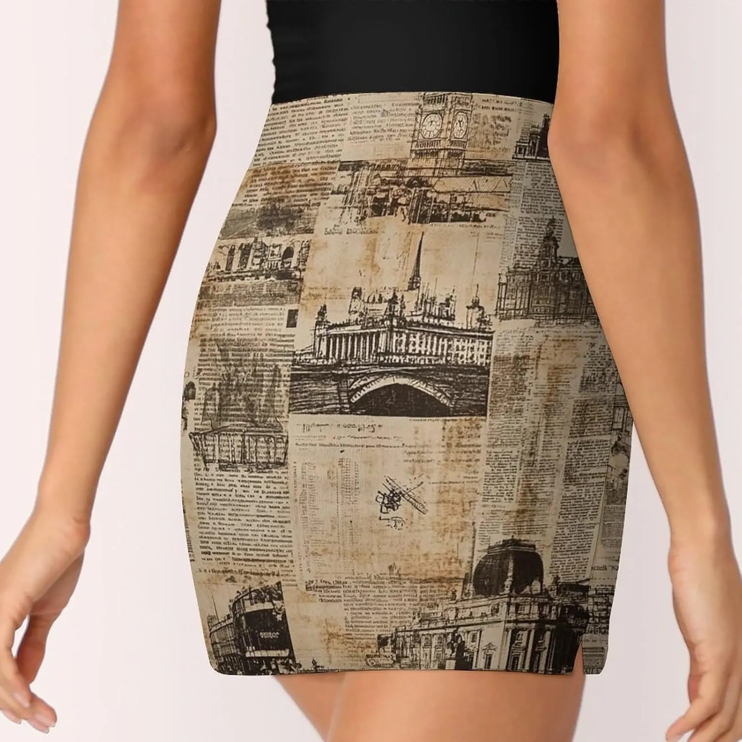Retro Style of London Women's Mini Tennis Skirt with Shorts Underneath Athletic Workout Cute Skorts