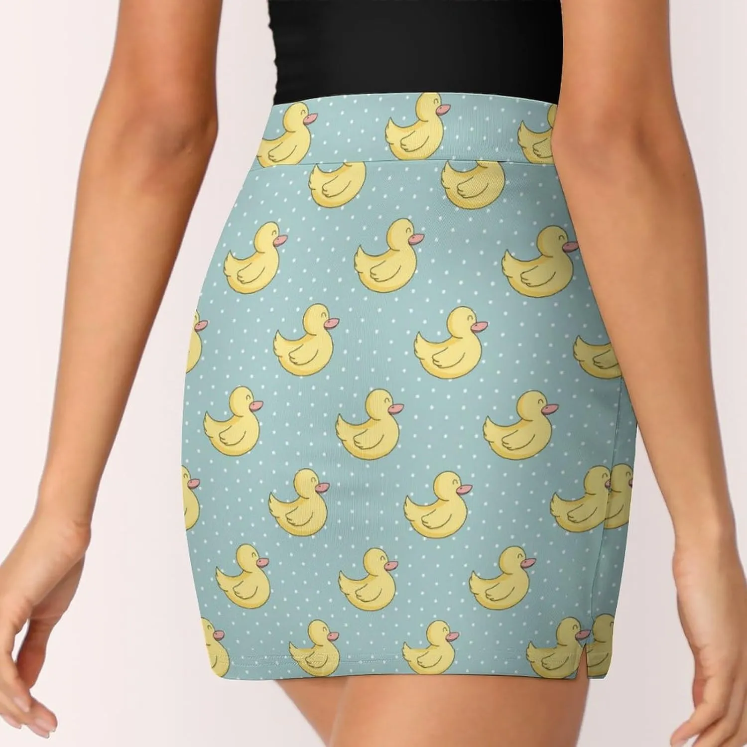 Rubber Duckling Women's Mini Tennis Skirt with Shorts Underneath Athletic Workout Cute Skorts