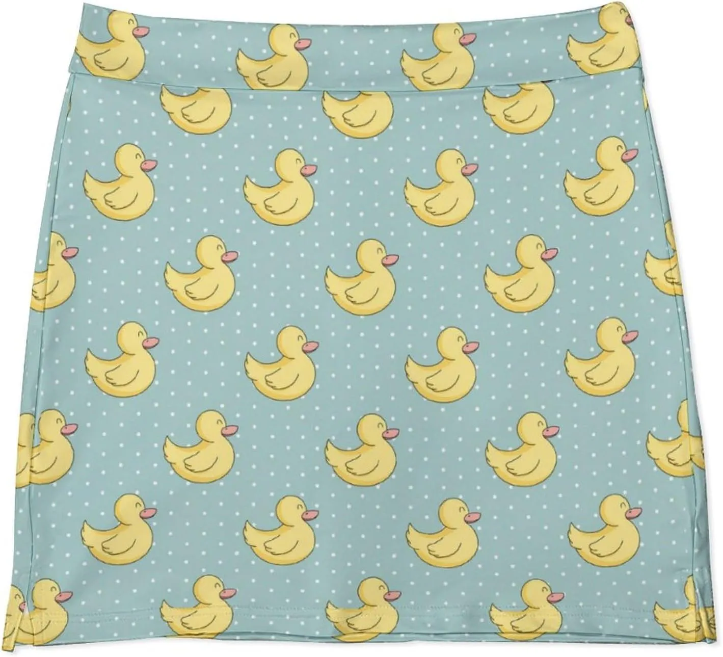 Rubber Duckling Women's Mini Tennis Skirt with Shorts Underneath Athletic Workout Cute Skorts