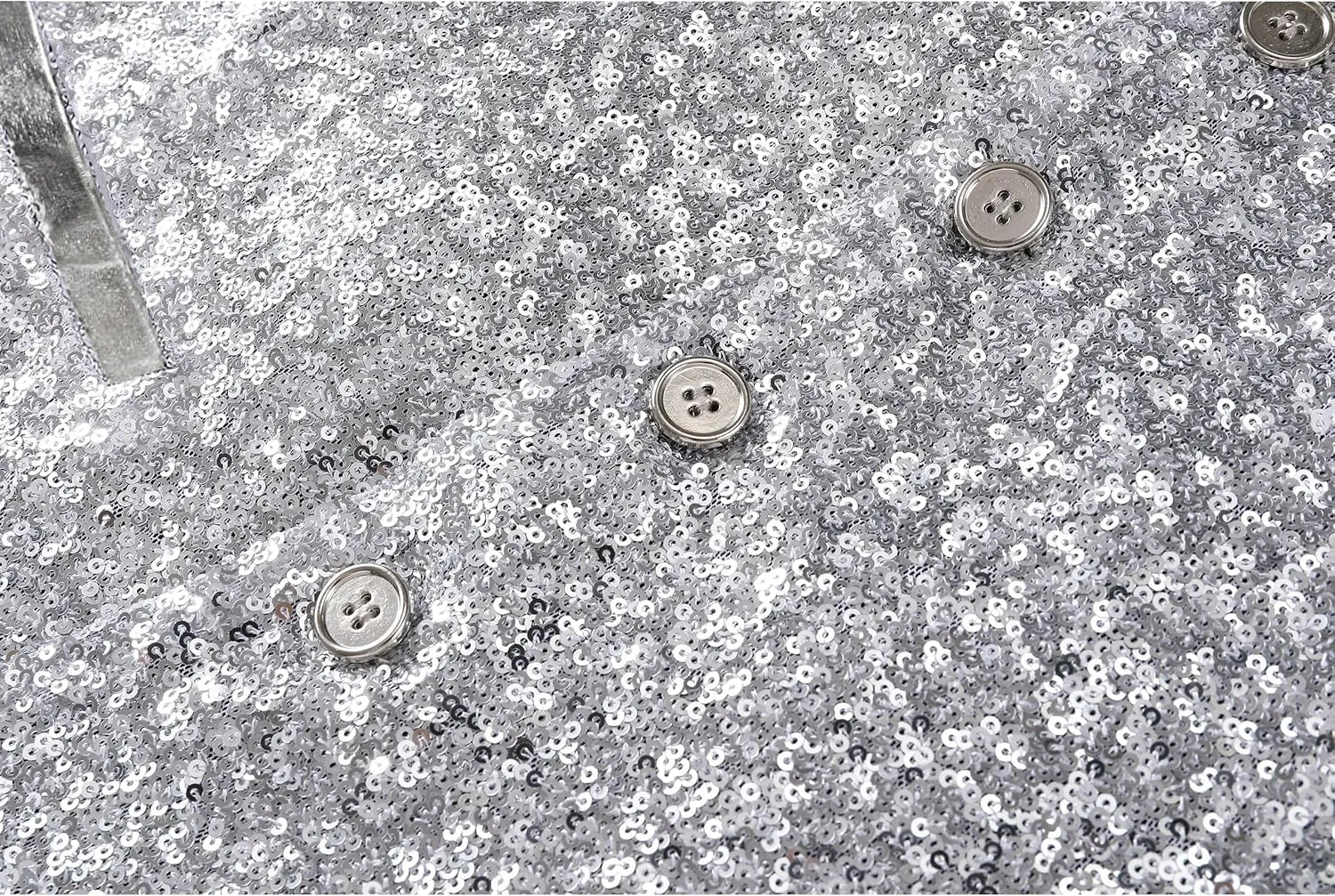 Sequin Vest Party Formal V-neck Shiny Waistcoat Bowtie Set for Wedding Events Mardi Gras St Patricks day Carnival